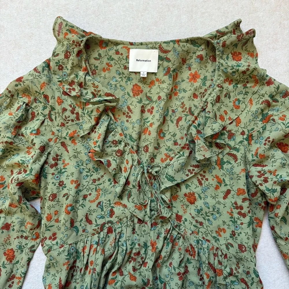 NWOT Reformation Wyn Top Blouse Size 4